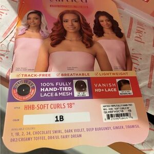 HHB-Soft Curls 18" Hairpiece - 1B Black